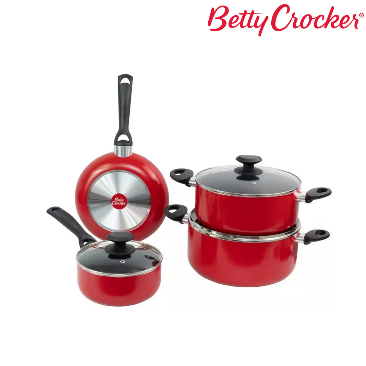 Betty Crocker Cookware Set - 7 pieces