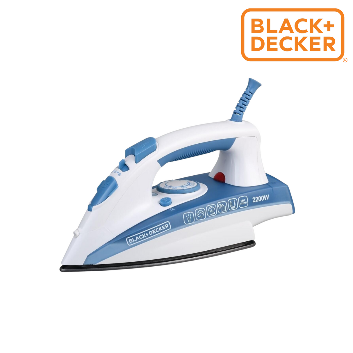 Black & Decker Steam Iron x2000 - 2200 Watt, 380 Ml