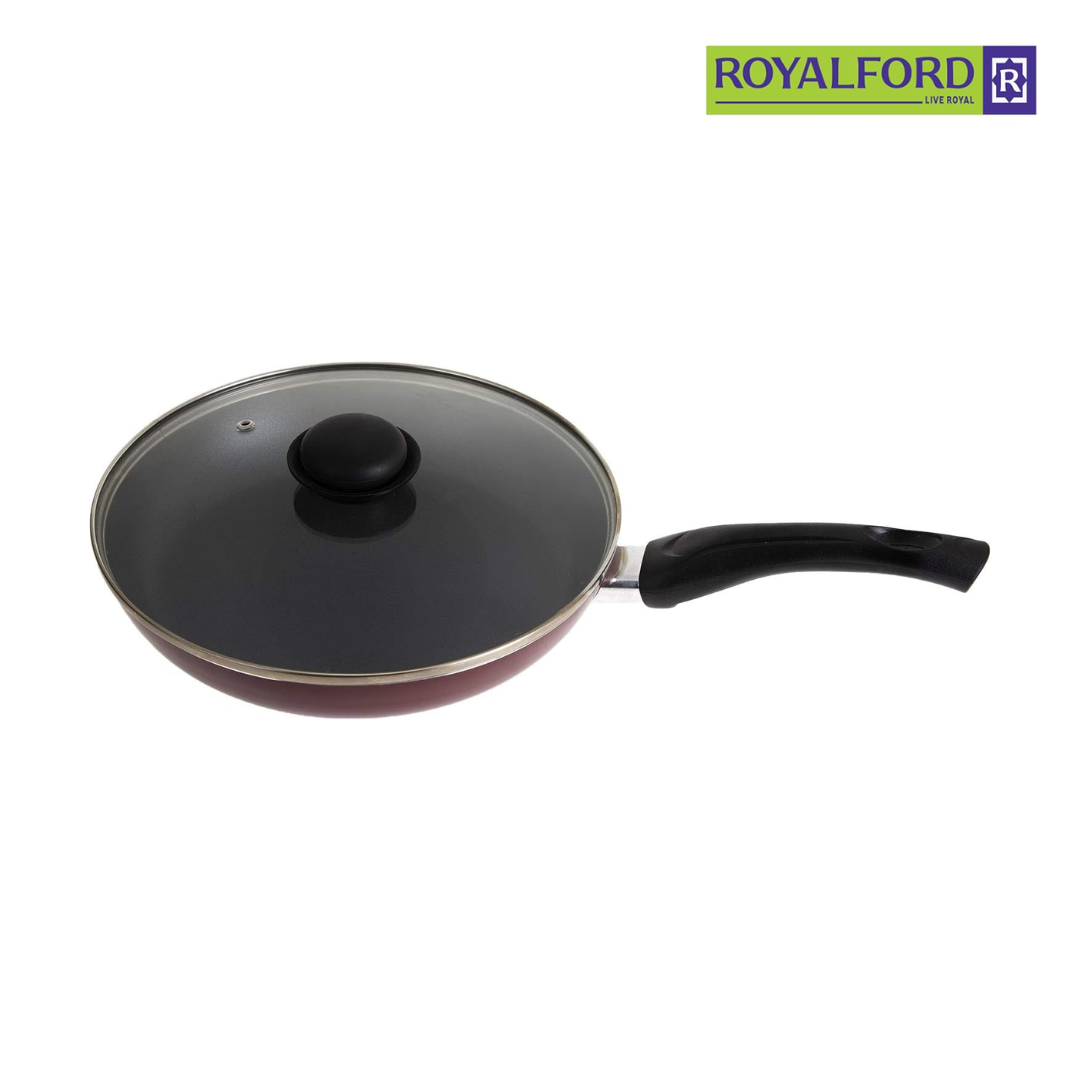 Royalford rf2952 Frying Pan with Glass Lid - 26 cm