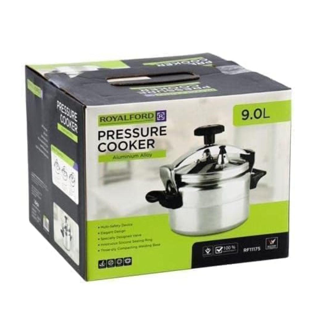 Royalford 9.0 L Aluminum Pressure Cooker- RF11175