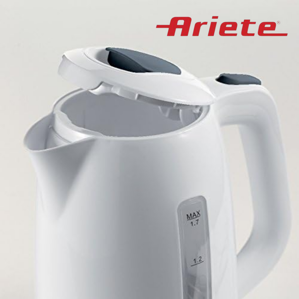 Ariete White Kettle - 2200 Watt, 1.7 Liters