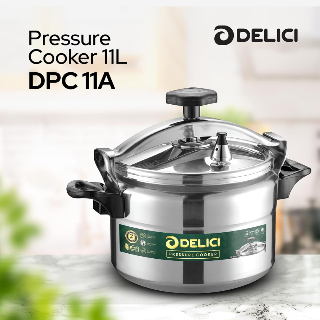 DELICI Aluminum Pressure Cooker DPC11A - 11 Liters