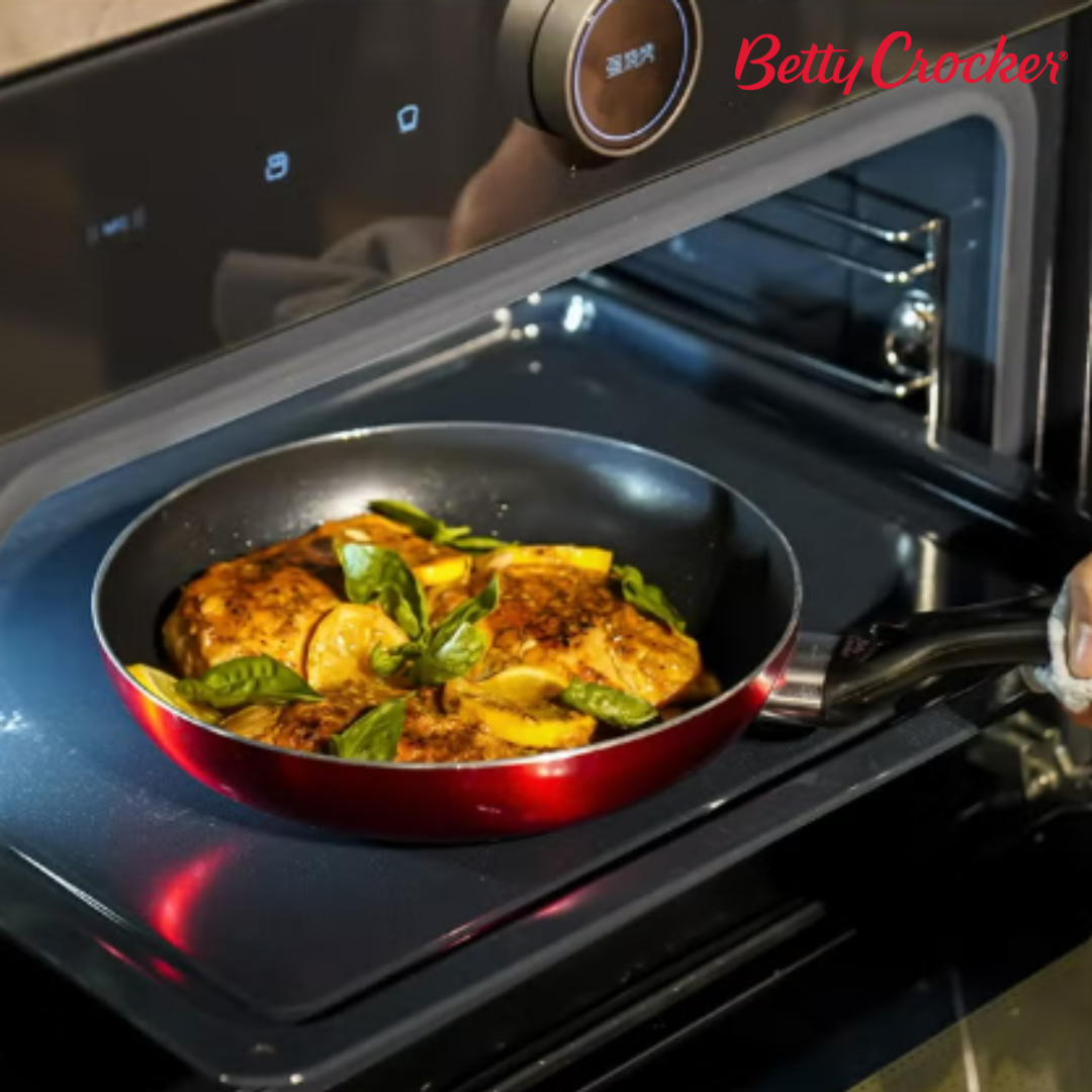 Betty Crocker Fry Pan Set BC2040, 2 Pieces,24/28Cm