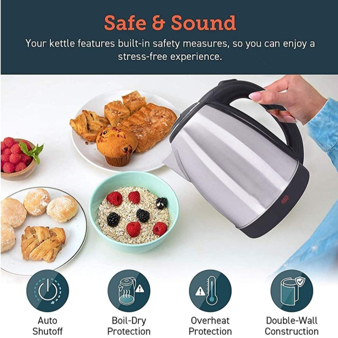 Scarlett Stainless Steel Kettle - 2000 Watt, 2.0 Liters