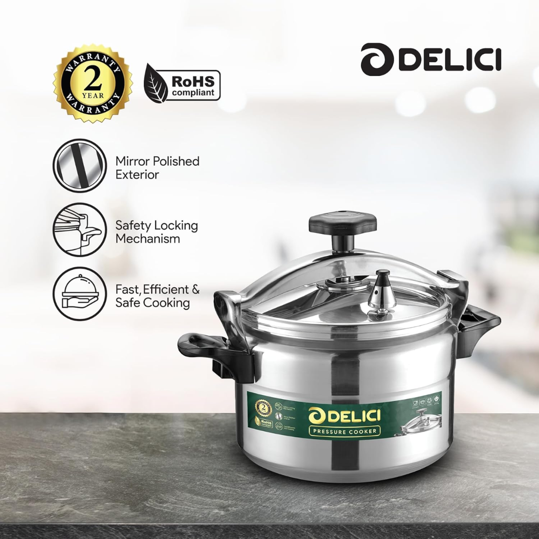 DELICI Aluminum Pressure Cooker DPC11A - 11 Liters