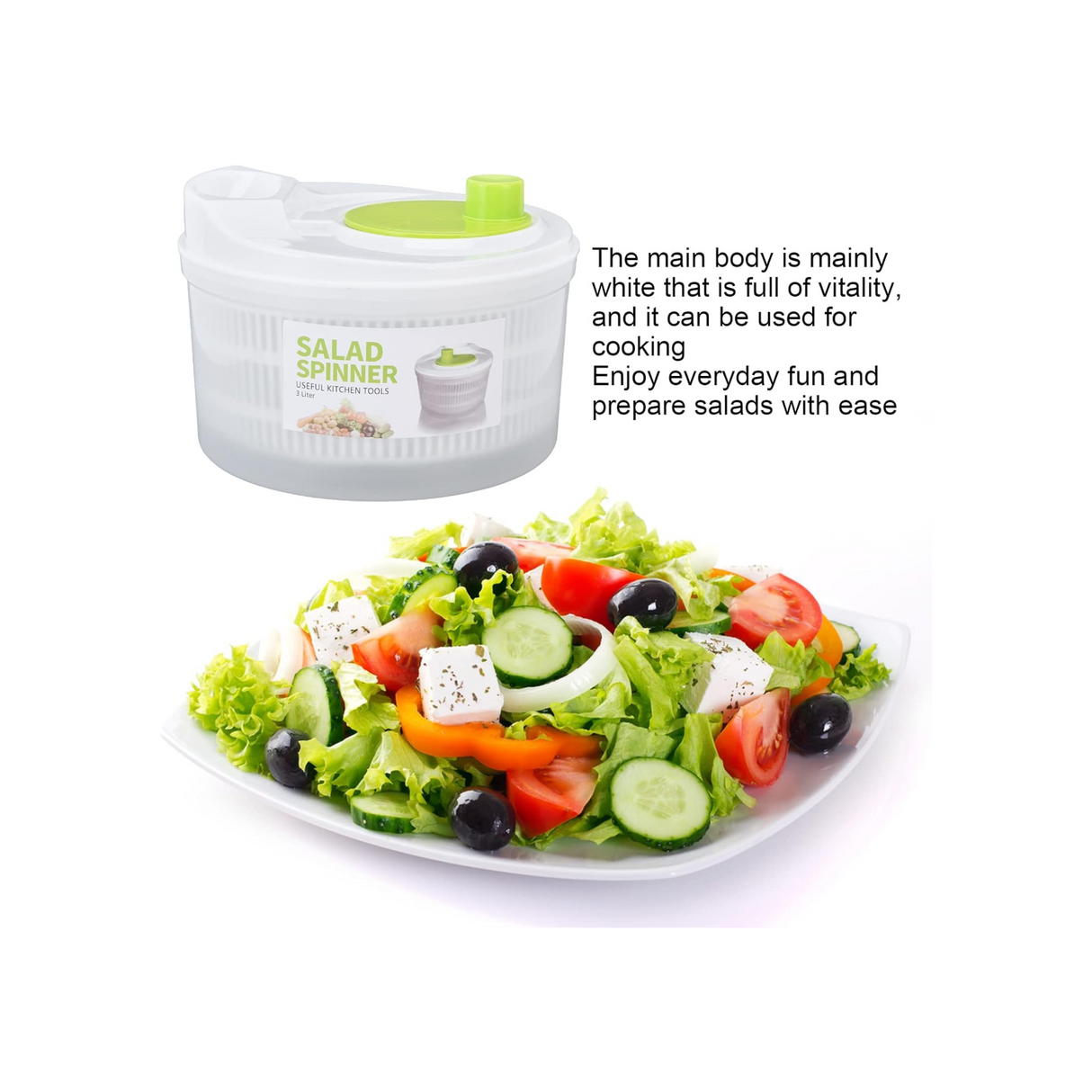 Vegetable Drainer, Multifunctional Vegetable Spinner