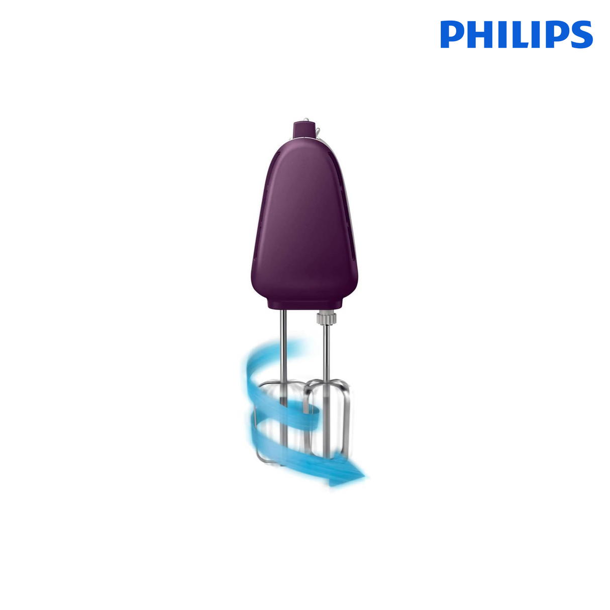 Philips 5 Speeds Hand Mixer Hr3740/11 With Wire Beaters And Dough Hooks