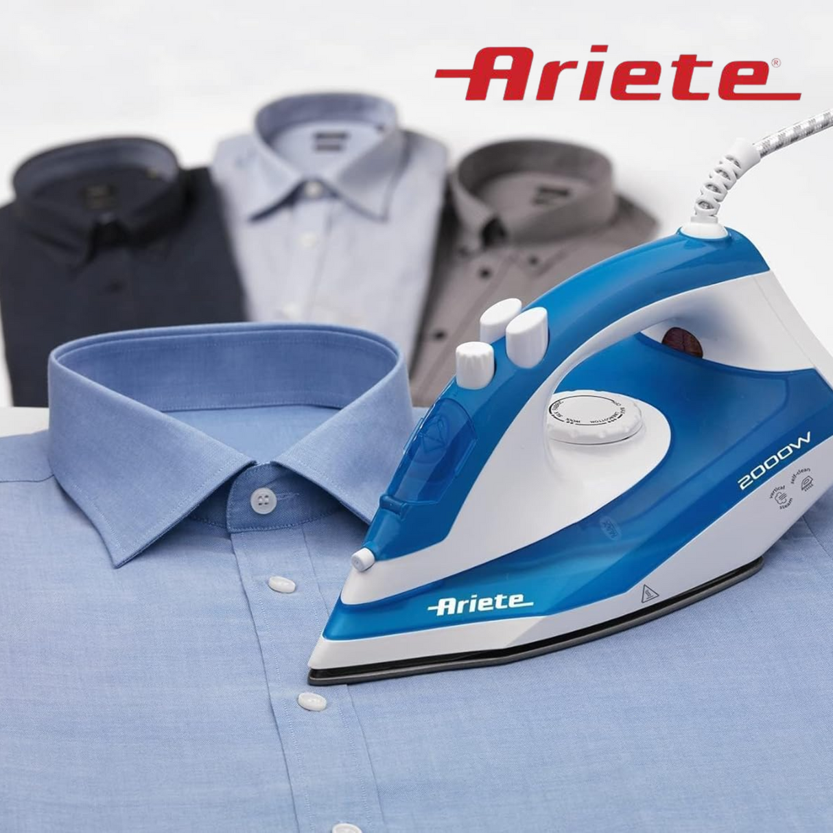 Ariete Steam Iron- 2000 Watt, 250 Ml