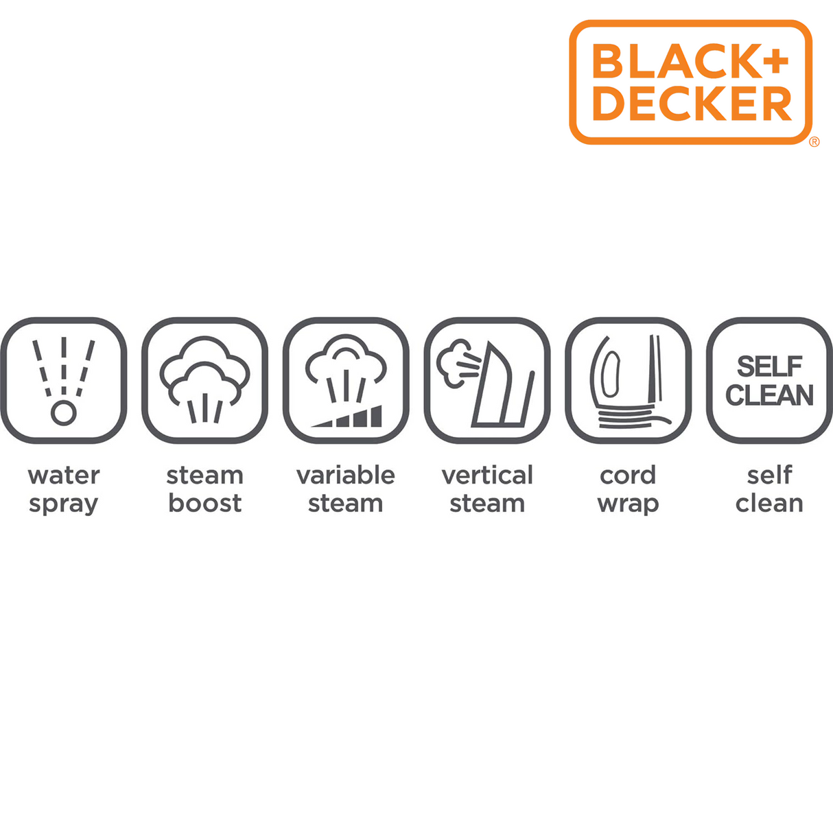 Black & Decker Steam Iron x2000 - 2200 Watt, 380 Ml