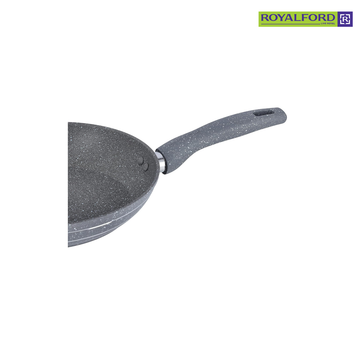 Royalford Granite CoatedSmart Frypan with Lid 24cm