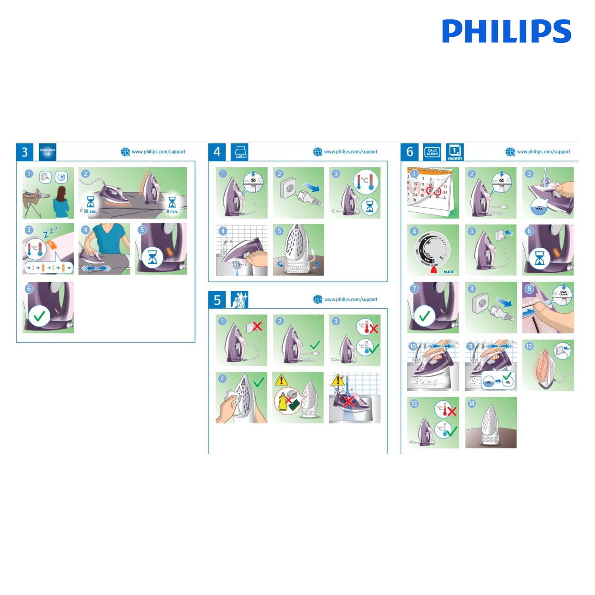 Philips Steam Iron dst5010 - 2400 Watt