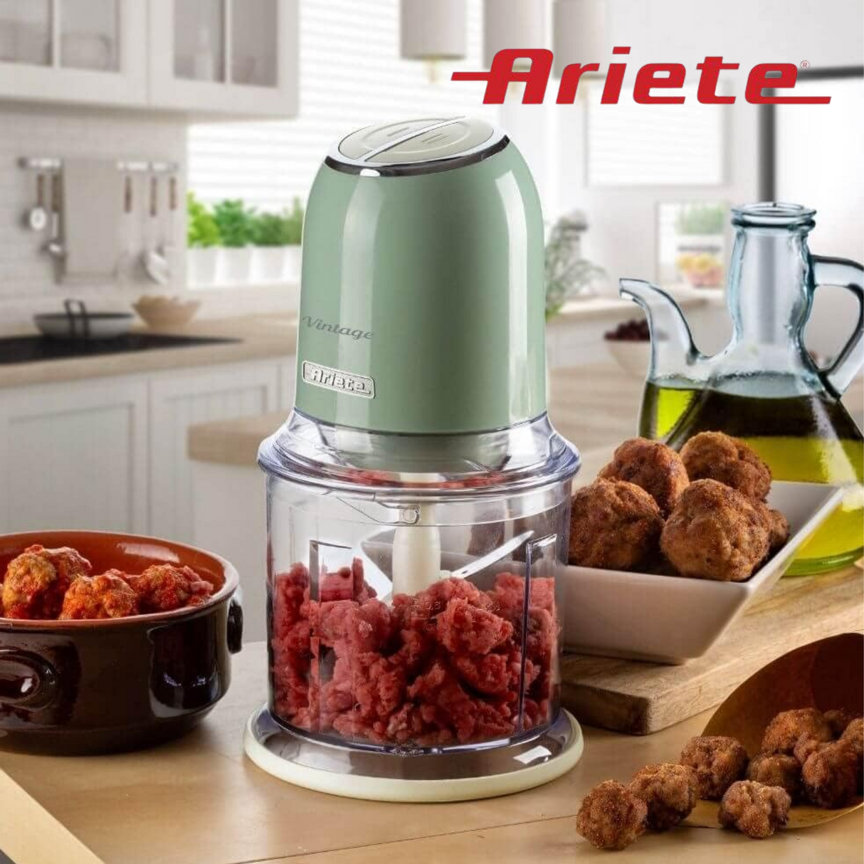 Ariete Vintage chopper - 400 Watt, 600 ml