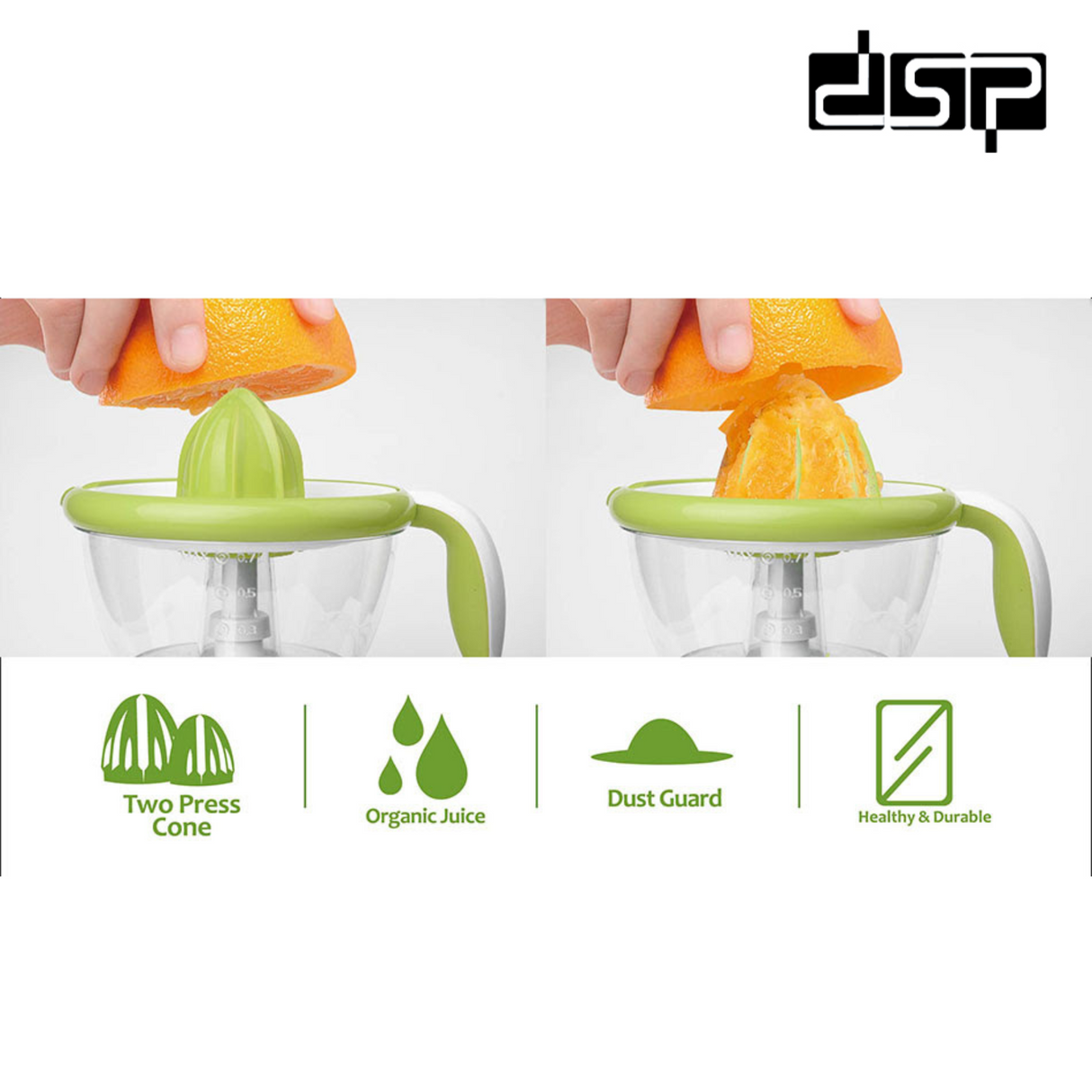 Dsp Citrus Juicer- 40 Watt, 2 press cones