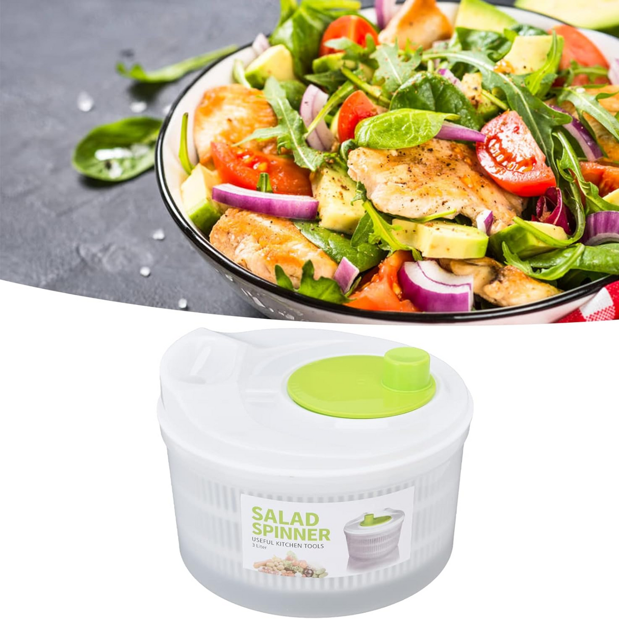 Vegetable Drainer, Multifunctional Vegetable Spinner