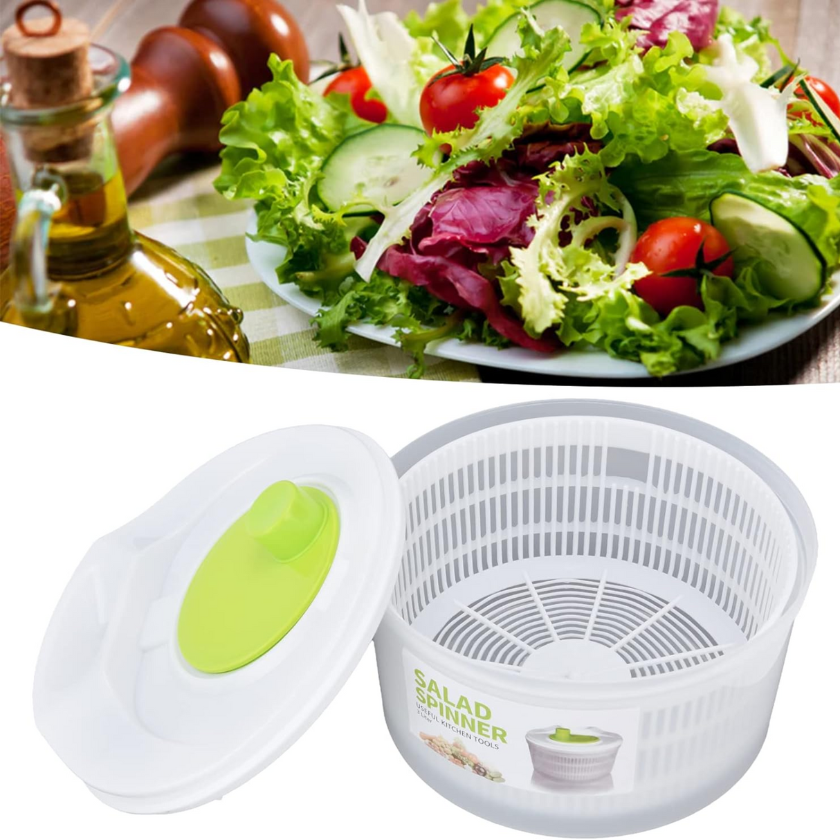 Vegetable Drainer, Multifunctional Vegetable Spinner