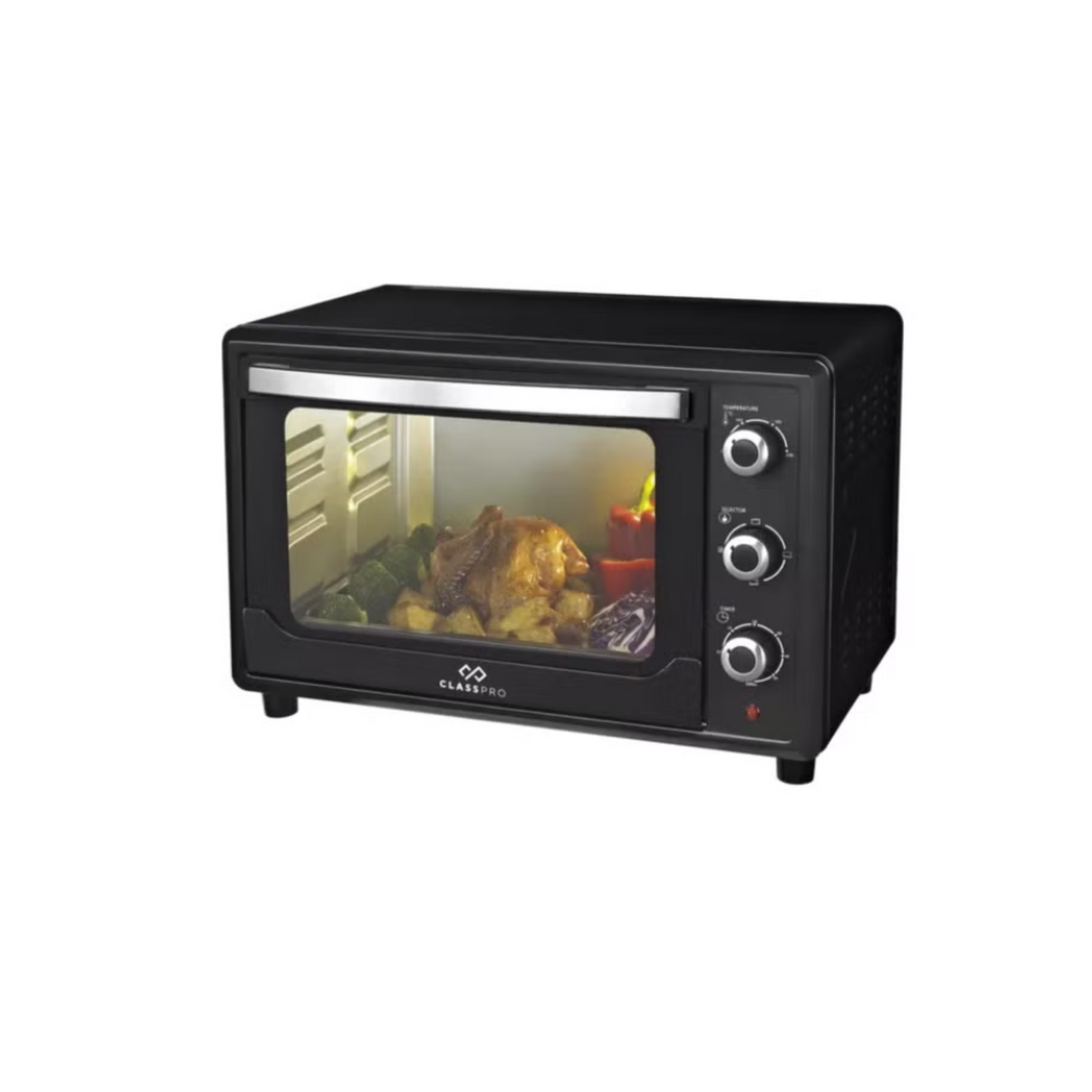 Class Pro Oven 2000W 45L Double glass door Black