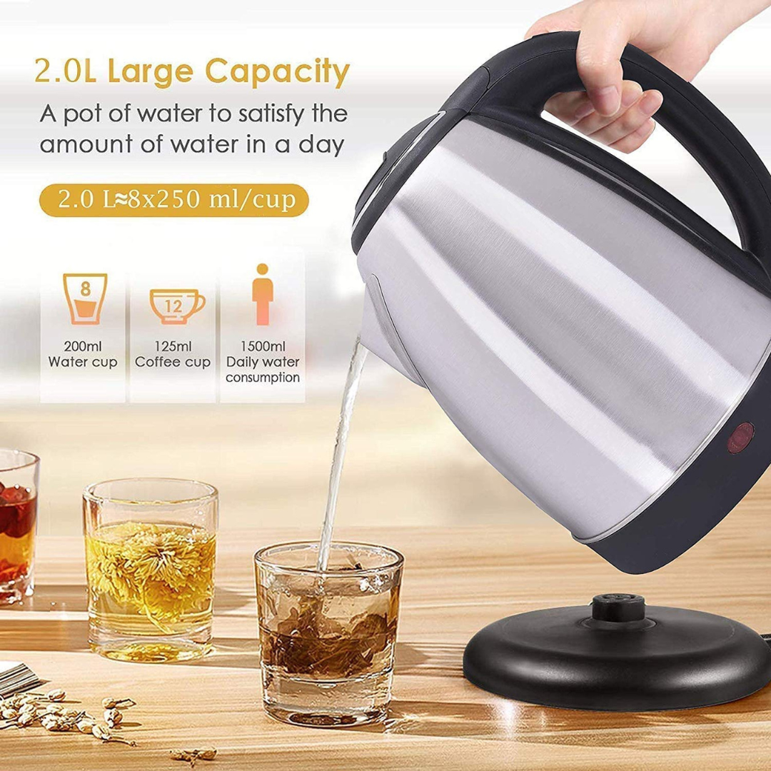Scarlett Stainless Steel Kettle - 2000 Watt, 2.0 Liters