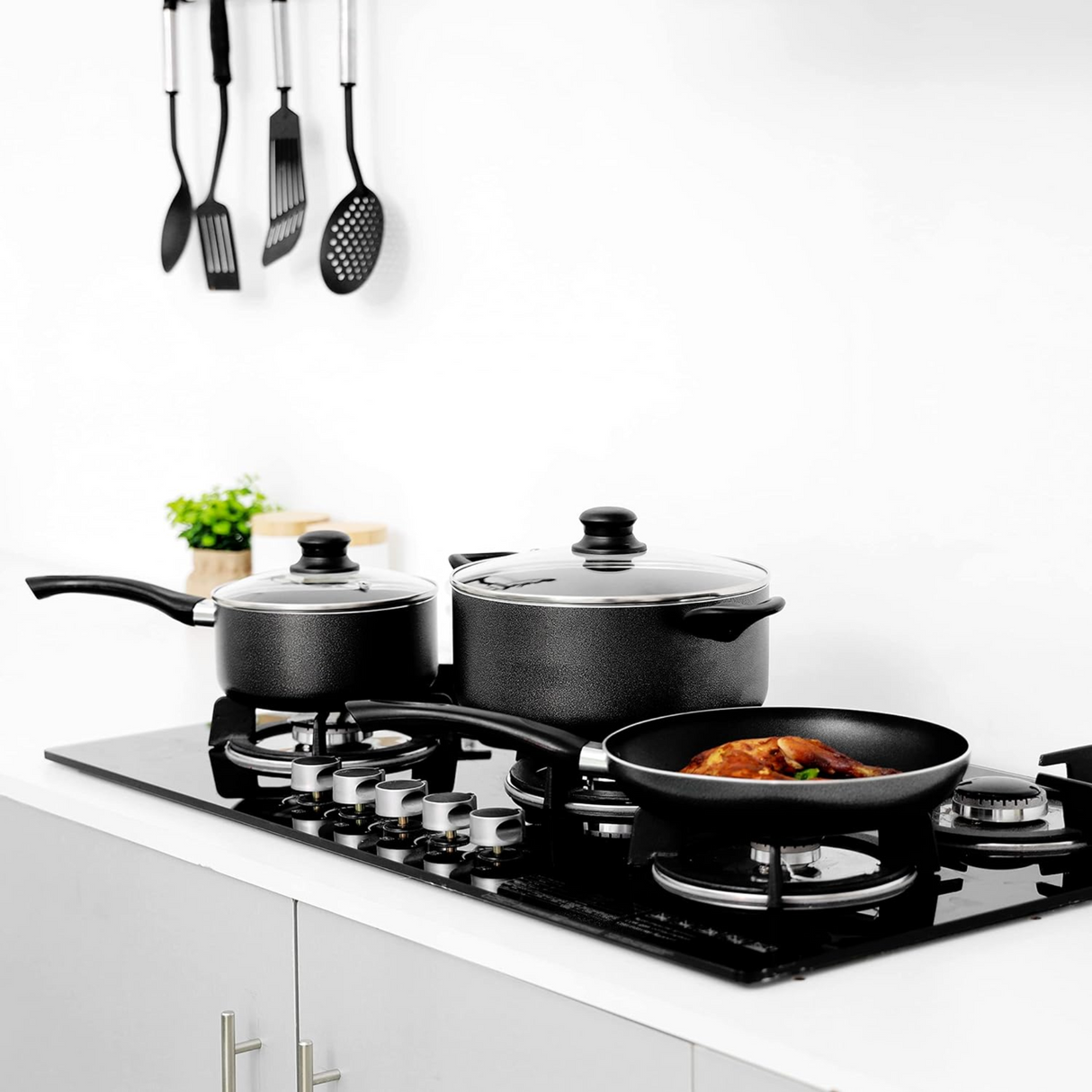 Royal Ford Aluminum Cookware Set Rf8948- 7 pieces, Ceramic